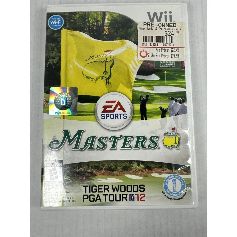 EA SPORTS Tiger Woods PGA Tour 12 The Masters Nintendo Wii NTSC-U/C Golf